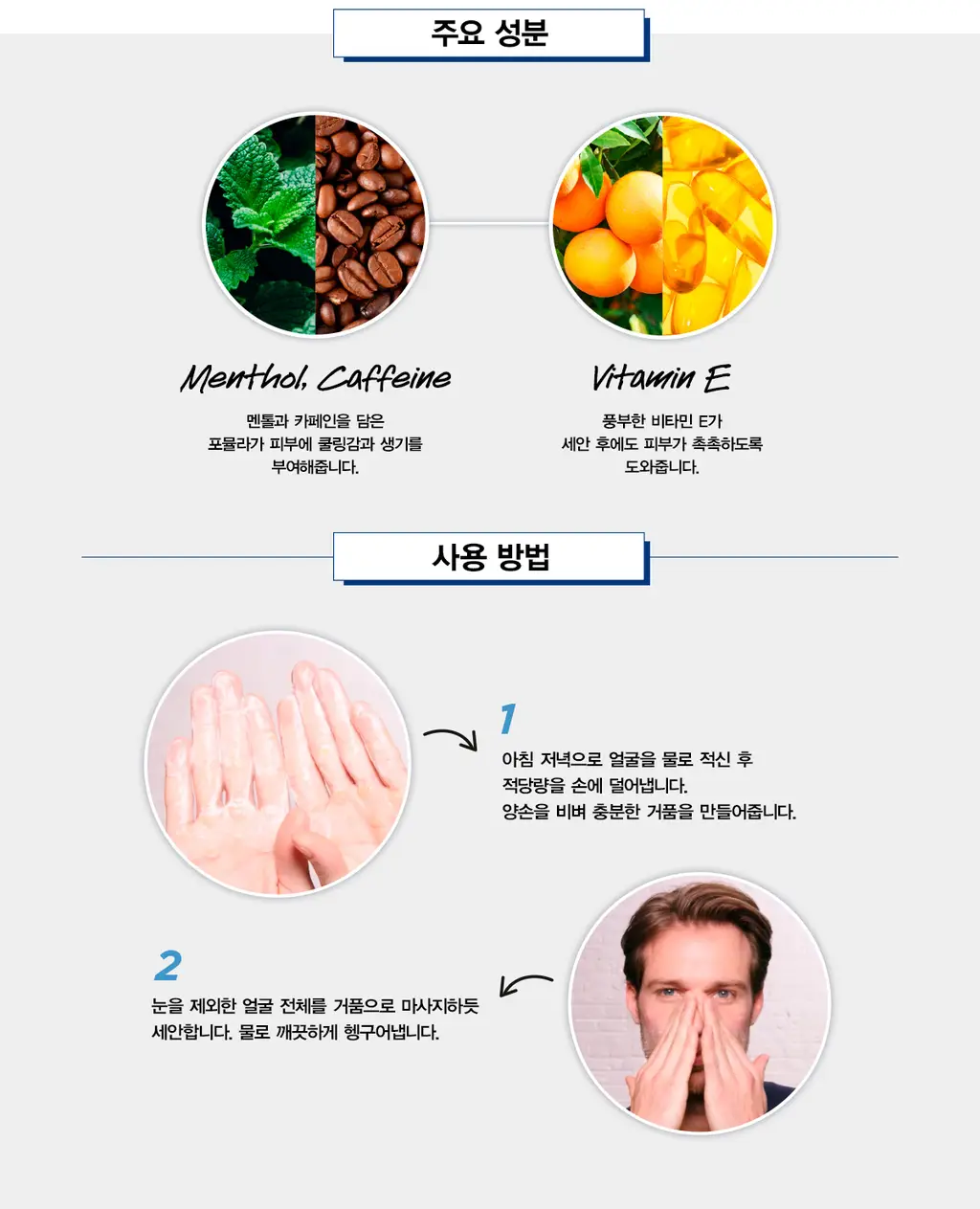[NEW] 키엘 훼이셜 퓨얼 인비고레이팅 페이스 워시 250ml 상세페이지 5